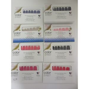 COLOR STREET Lot of 83 Fingernail & Pedicure Real Nail Polish Strips